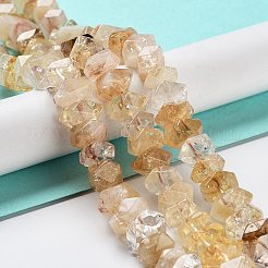 Heated Natural Citrine Beads Strands&nbsp;G-D091-A12
