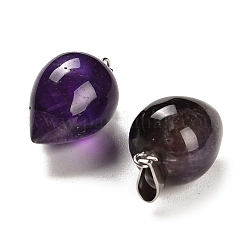 Natural Amethyst Pendants&nbsp;G-M424-02P-09