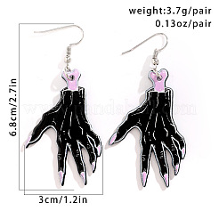 Halloween Cartoon Acrylic Hand Dangle Earrings for Women&nbsp;QK1762-3