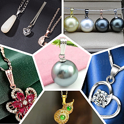 4Pcs 925 Sterling Silver Pendant Bails&nbsp;STER-E050-07