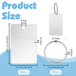 DIY Stainless Steel Keychain Making Kits&nbsp;DIY-OC0014-11C