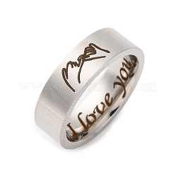 304 Stainless Steel Finger Rings&nbsp;RJEW-G352-01P