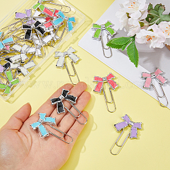 24Pcs 8 Colors Metal Bookmarks&nbsp;AJEW-FH00051