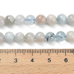 Natural Aquamarine Beads Strands&nbsp;X-G-F591-29A-6mm-02