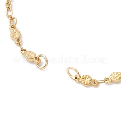 304 Stainless Steel Leaf Link Chain Bracelet Making&nbsp;AJEW-JB01433