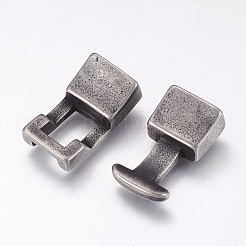 304 Stainless Steel Snap Lock Clasps&nbsp;STAS-F144-028AS