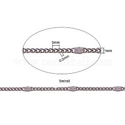 Soldered Brass Coated Iron Curb Chains&nbsp;CH-CJ0001-01A-B