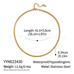 Hip Hop Style 3.4MM Chain Necklace 304 Stainless Steel Fashion Jewelry&nbsp;WR3808-1