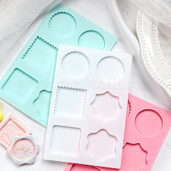 3Pcs 3 Color Square & Round & Flower Silicone Wax Melt Molds&nbsp;DIY-DR0001-35