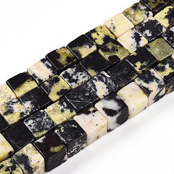Natural Yellow Turquoise(Jasper) Beads Strands&nbsp;G-T140-40