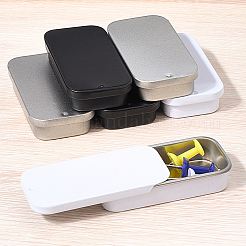 9Pcs 3 Colors Slide Top Tinplate Trinket Storage Boxes&nbsp;CON-CP0001-016B