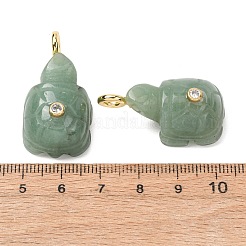 Natural Green Aventurine Carved Pendants&nbsp;G-H357-03G-07