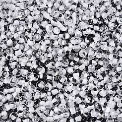 8/0 Inside Colours Transparent Glass Seed Beads&nbsp;SEED-T007-06B