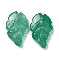 Baking Paint Imitation Jade Glass Pendants&nbsp;EGLA-M027-01A