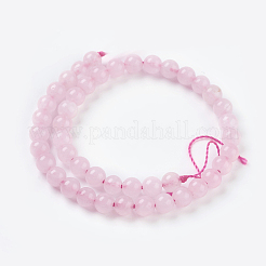 Natural Rose Quartz Beads Strands&nbsp;G-C076-4mm-3