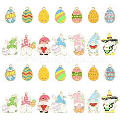 28Pcs 14 Styles Alloy Enamel Pendants&nbsp;ENAM-YW0008-65
