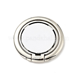 Alloy Flat Round Cell Phone Holder Stand&nbsp;X-AJEW-E046-01P