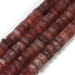 Natural Strawberry Quartz Beads Strands&nbsp;G-G317-A09-3x6mm