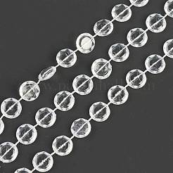 Acrylic Transparent Beads Bradde Chain&nbsp;DIY-D041-01A