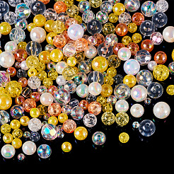 Transparent & Opaque Acrylic Bead&nbsp;OACR-TAC0002-08A