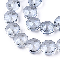 Electroplate Glass Beads Strands&nbsp;EGLA-Q084-14mm-11