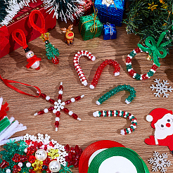 Christmas Themed Acrylic Beads Jewelry Making Finding Kits&nbsp;DIY-PH0030-34