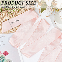 Satin Cloth Ribbon Wrap Around Chain Belt&nbsp;AJEW-WH0314-198D