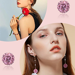 120Pcs Pave Disco Ball Beads&nbsp;RB-SC0004-84E