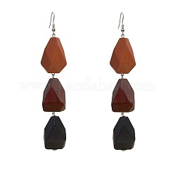 Wood & Iron Dangle Earrings for Women&nbsp;WGF6A18-01