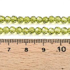 Baking Paint Transparent Glass Beads Strands&nbsp;DGLA-A035-T4mm-D11
