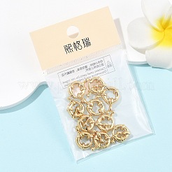 SHEGRACE Brass Spring Ring Clasps&nbsp;XGR0021G-45G