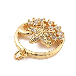 Brass Micro Pave Cubic Zirconia Pendants&nbsp;KK-L209-082G