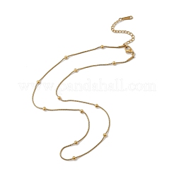 3MM 304 Stainless Steel Round Snake Chain Necklaces for Women Men&nbsp;NJEW-F351-03G