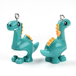 Resin Iron Pendants&nbsp;RESI-T057-25