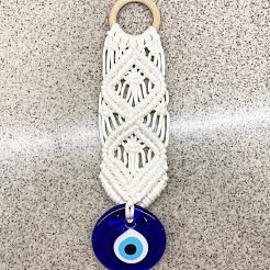 Cotton Cord Macrame Woven Wall Hanging&nbsp;EVIL-PW0002-19