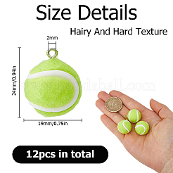12Pcs Sports PVC Plastic Lint Pendants&nbsp;KY-HS0001-05