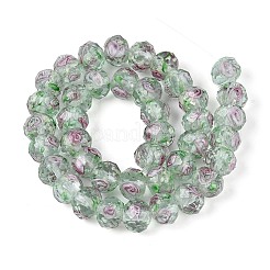 Handmade Luminous Lampwork Beads Strands&nbsp;LAMP-N037-01F
