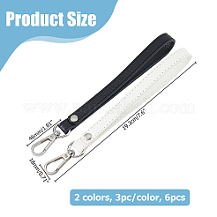 2Pcs 2 Colors Polyester Mobile Phone Straps&nbsp;HJEW-HS0001-03