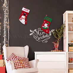 4Pcs 4 Style Cloth Christmas Stocking Hanging Decoration&nbsp;AJEW-WR0001-76