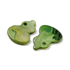 Dyed Natural Freshwater Shell Pendants&nbsp;BSHE-G034-11F
