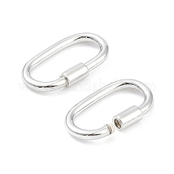 925 Sterling Silver Locking Carabiner Clasps&nbsp;STER-K173-20S
