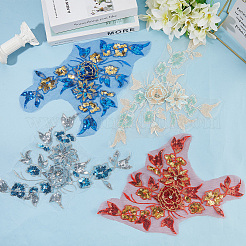 Polyester Embroidery Lace Sewing Ornaments&nbsp;DIY-WH20031-079D