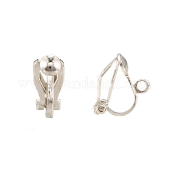 Brass Clip-on Earring Findings&nbsp;EC109-NF