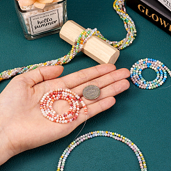 10 Strands 10 Style Faceted Glass Beads Strands&nbsp;GLAA-TA0001-47