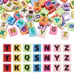 50Pcs Opaque UV Plating Acrylic Beads&nbsp;SACR-TA0001-72