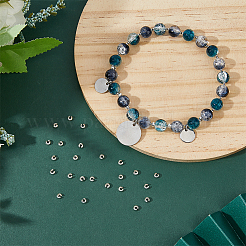 30Pcs 925 Sterling Silver Crimp Beads Cover&nbsp;STER-DC0001-32