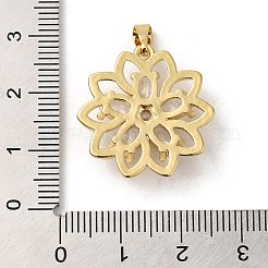 Rack Plating Brass Micro Pave Cubic Zirconia Pendants&nbsp;X-KK-P241-38G