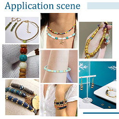 40Pcs 4 Style Brass Beads&nbsp;KK-PH0009-08