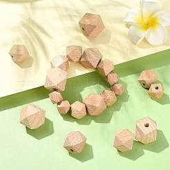 20Pcs 5 Styles Wood Beads&nbsp;WOOD-FS0002-59