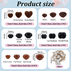 Flocky & Plastic Safety Craft Noses&nbsp;DOLL-PH0001-61B